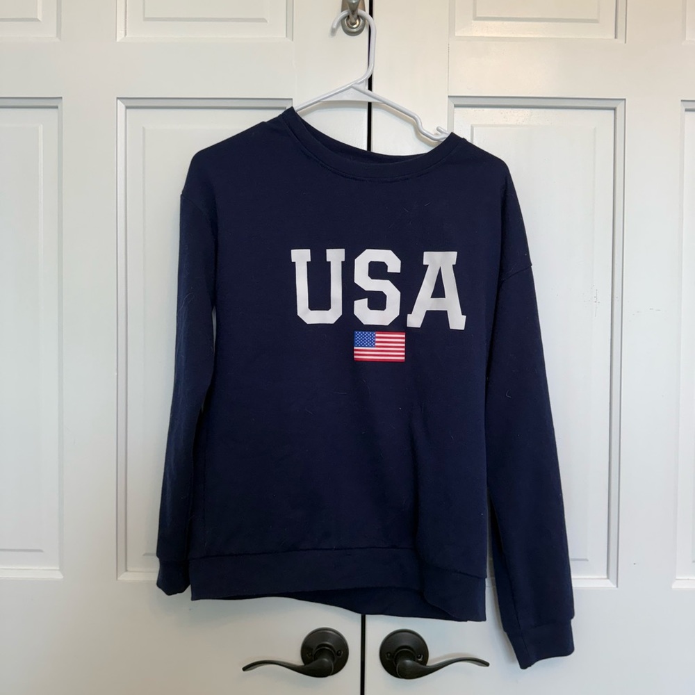 Amazon Navy USA Women's Crew Neck Sweater